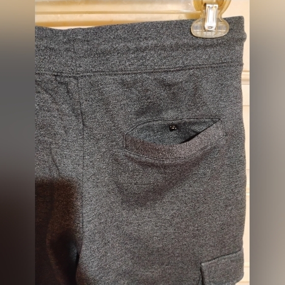 CSG Size Small Men'sGray Cargo Sweat Pants With Zip Up Ankles - Picture 9 of 11